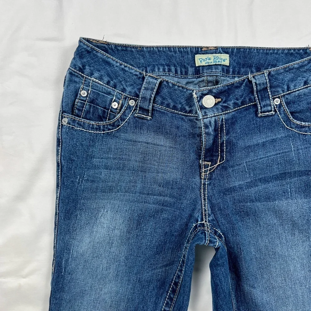 Y2K Paris Blues Low Rise Flare Jeans